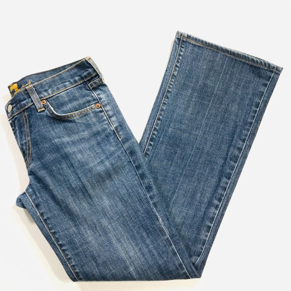 Seven 7 For All Mankind FLARE Blue Jeans Women's Size 29 x 31 in EUC - Picture 4 of 10